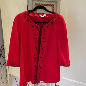 St. John Collection Red Cardigan